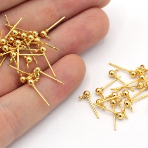 ピアス Shiny Balls Earrings Small Beaded Earrings, Seed Bead Stud Earring, Beadwork