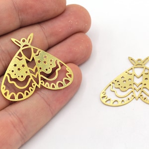 30x34mm Brass Butterfly Charm, Animal Pendant, Butterfly Earring, Earring Pendants, Laser Cut Charm, Earring Findings, Brass Findings, MJ357