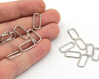 Rectangle Jump Ring - Etsy