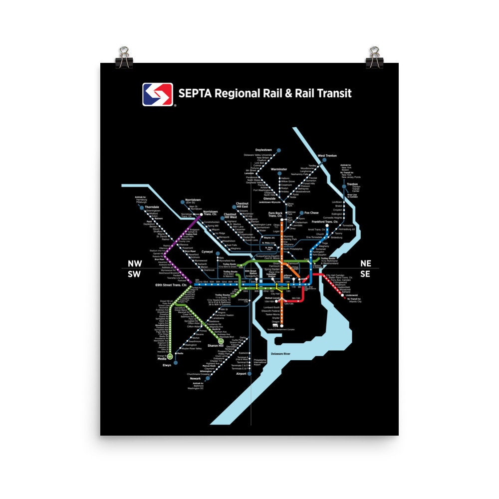 Black Septa Map - Etsy