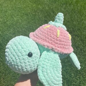 Peluche tartaruga fragola: animale di peluche all'uncinetto in amigurumi