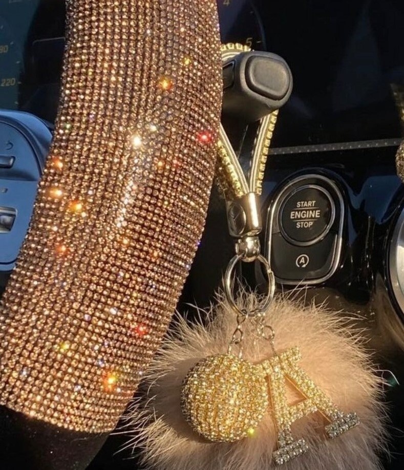 HAILWH Bling accessori interni adatti per Mercedes Benz 2020-2023 classe B GLB manopola pulsante decorazione interna strass 3D decalcomania copertura