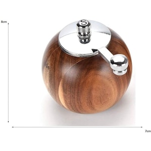 Salt and Pepper Grinder Natural Wood Housewarming Gift image 5