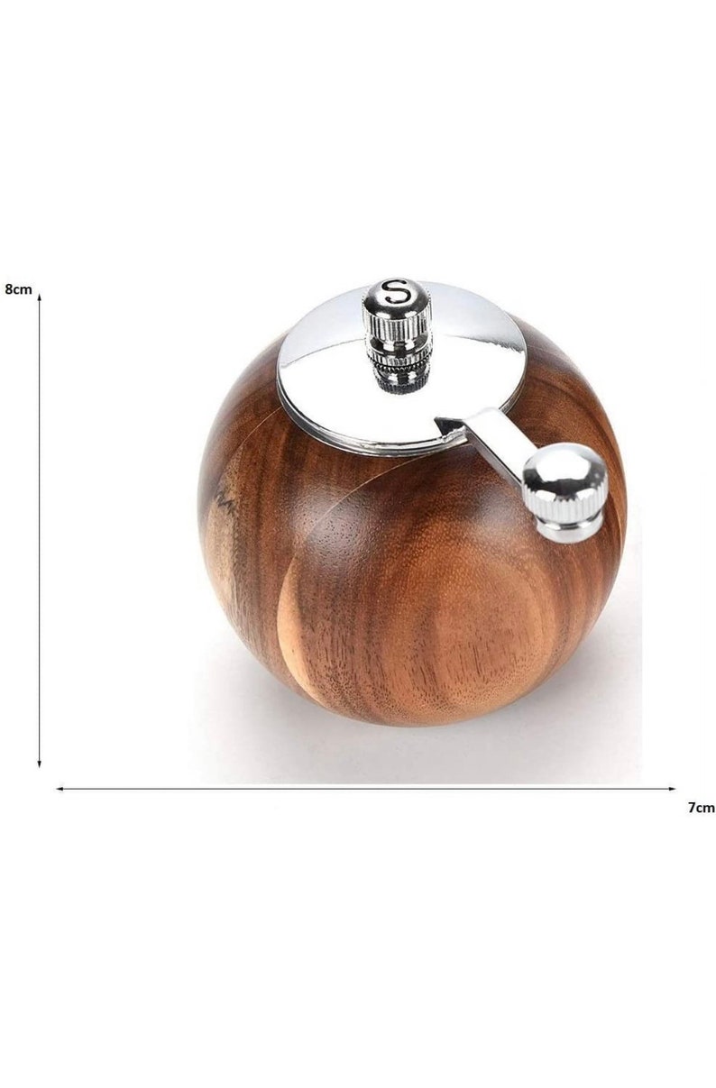 Salt and Pepper Grinder Natural Wood Housewarming Gift image 5