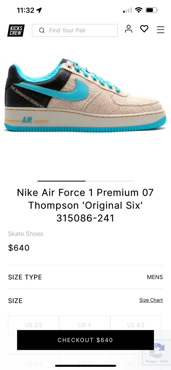 Air Force 1 Premium Thompson original Six Bahamas Born - Etsy