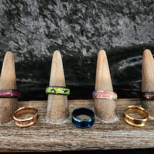 Custom Rings - Personalized Stainless Steel with UV Resin
