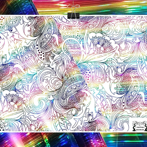 Foil Coloring Book Etsy