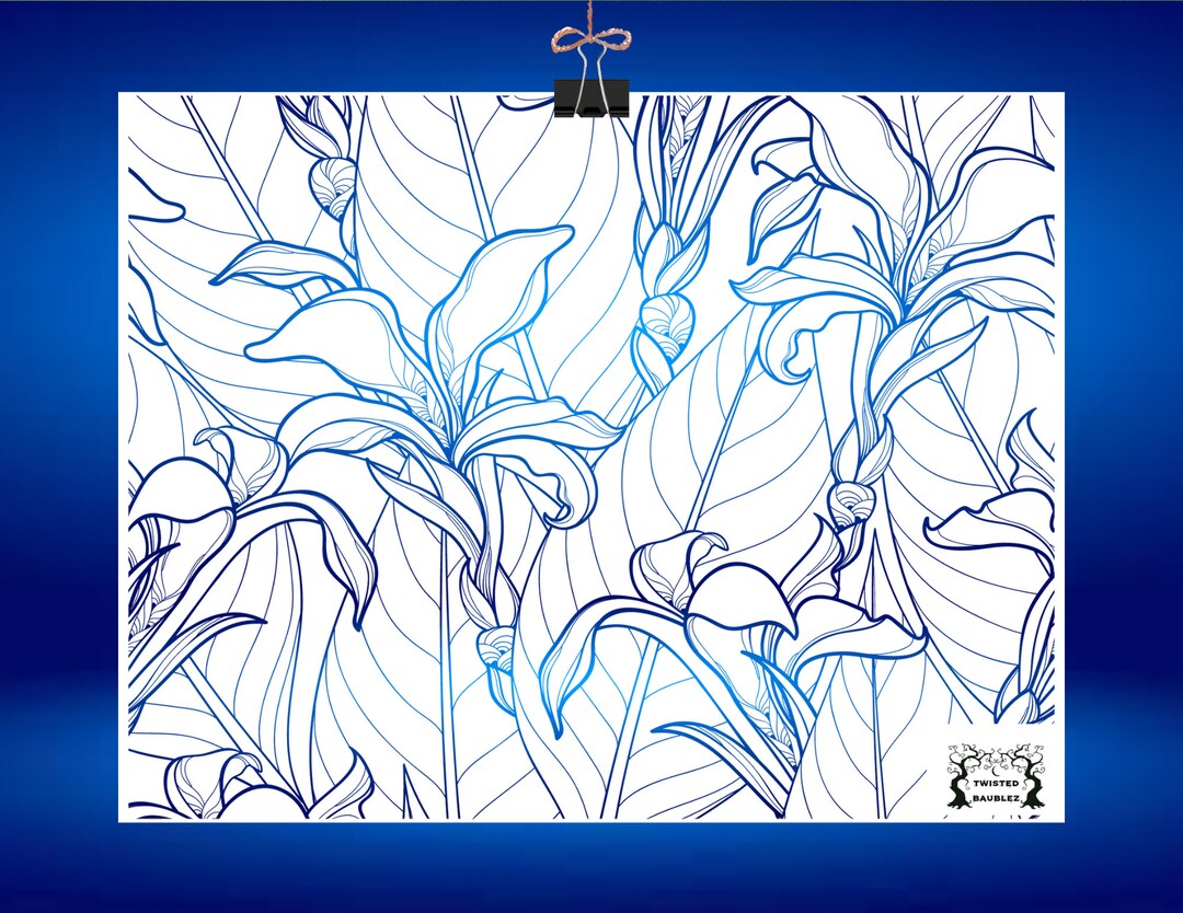 Foil Waterslide Floral Bouquet Doodle Pattern Patterns/wraps Physical