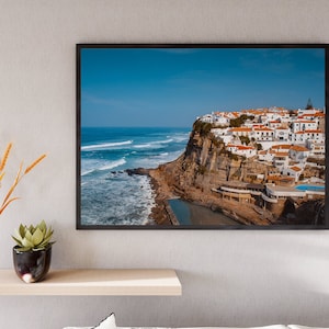 Colorful Azenhas do Mar Village, Sintra, Portugal - Printable Digital Photo