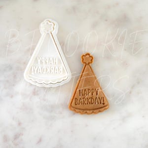 Happy Barkday Cookie Cutter & Stamp: Dog Birthday Party