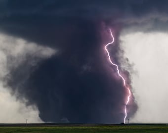 Lightning Through a Tornado