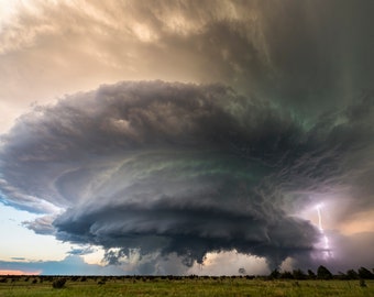 Thunderstorm Wall Art - Colorado Mothership Supercell