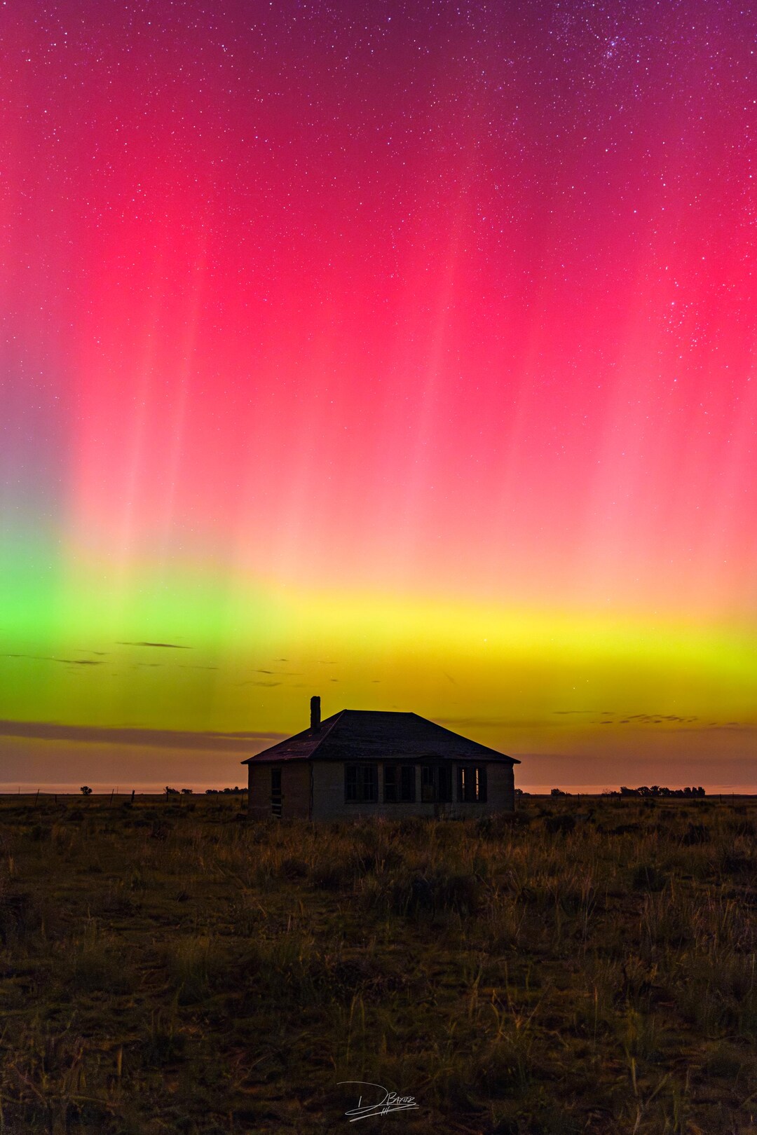 Northern Lights Wall Art Colorado Abandoned Home Etsy
