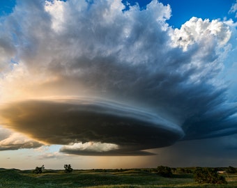 Thunderstorm Wall Art - Nebraska Stunning Supercell