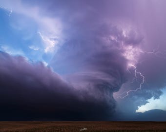 Kansas Supercell Thunderstorm With Mammatus Clouds Fine Art Photography ...