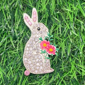 Rhinestone Bunny Pin/pendant - Etsy
