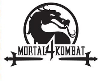 Mortal Kombat 4 SVG Logo Digital Product