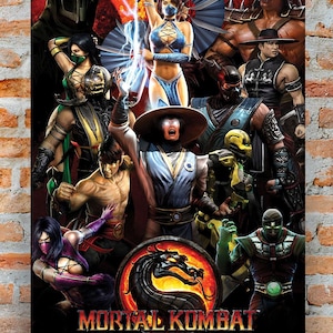 Mortal Kombat 9 Poster (24x36)  Digital Product