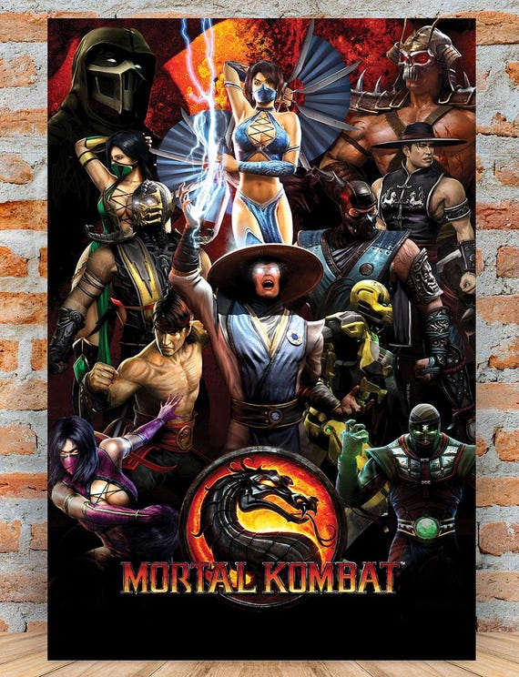 Mortal Kombat Poster Retro mortal-kombat-poster-retro