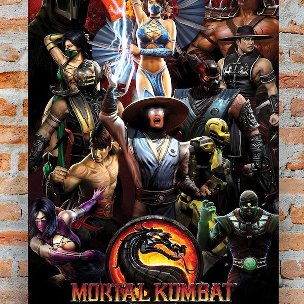 Mortal Kombat 9 Poster (24x36)  Digital Product