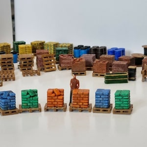 Pallet of Goods OO Gauge 1:76 Scale Model Scenery Railway/Diecast