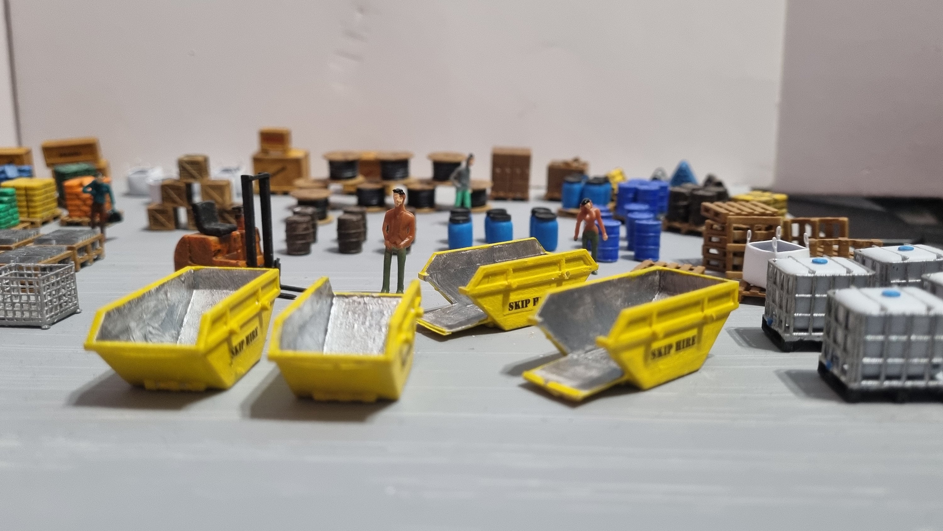 Nuovi Latte Churns OO HO Gauge Modelli In Scala 1:76 Ferroviari - Foto 2