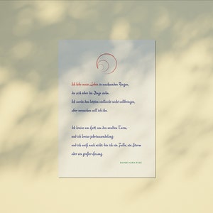 Rilke: « Ich lebe mein Leben » image 5