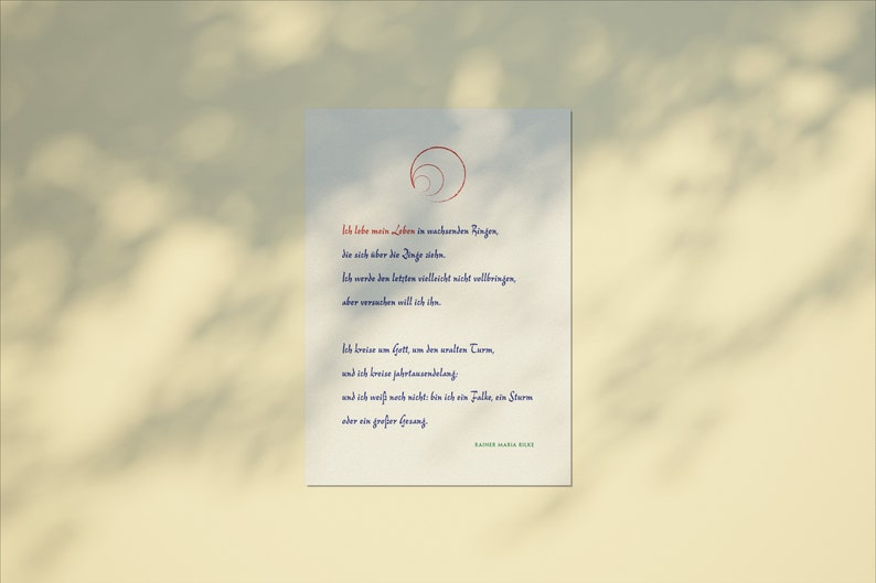 Rilke: « Ich lebe mein Leben » image 5