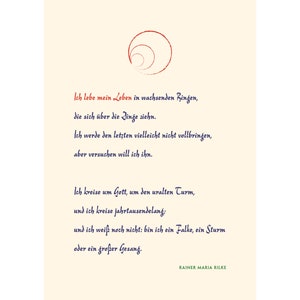 Rilke: « Ich lebe mein Leben » image 6