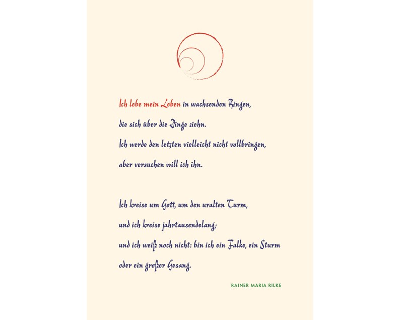 Rilke: « Ich lebe mein Leben » image 6