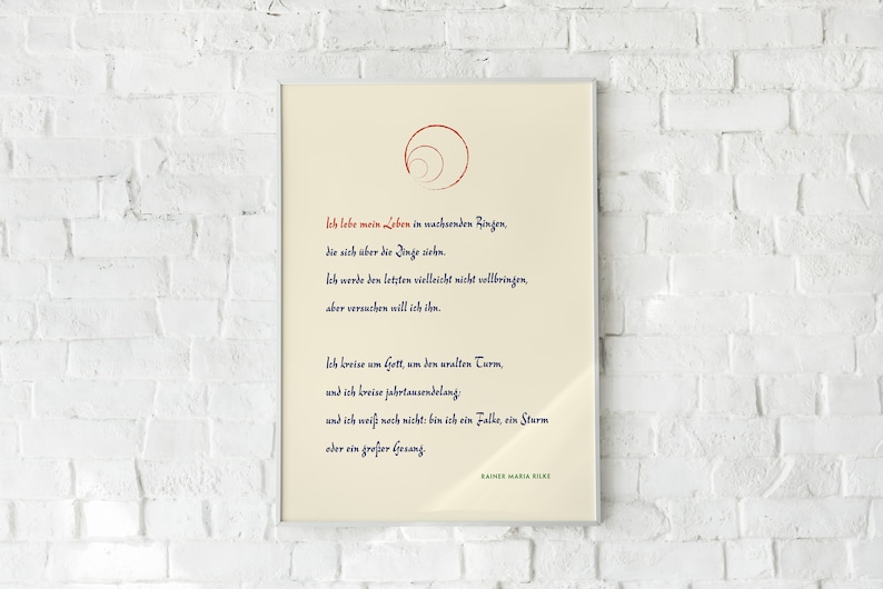 Rilke: « Ich lebe mein Leben » image 3