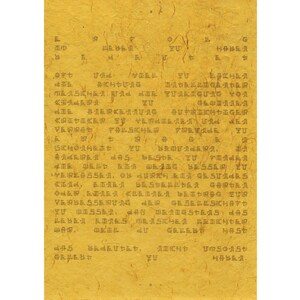 May include: A vintage, yellowed, paper document with handwritten text in a foreign language. The text is in a cursive script and appears to be a letter or a legal document.