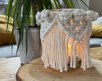 Macrame lantern small