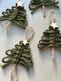 Macrame Christmas tree | Gift tag | Green Christmas decorations | Advent candle decoration | Small gift | Souvenir