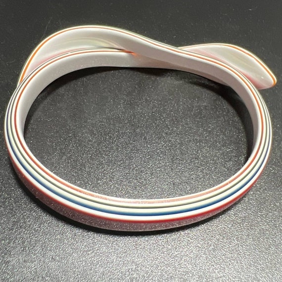 Lea Stein Snake Wrap Bangle Bracelet Colorful Lay… - image 7