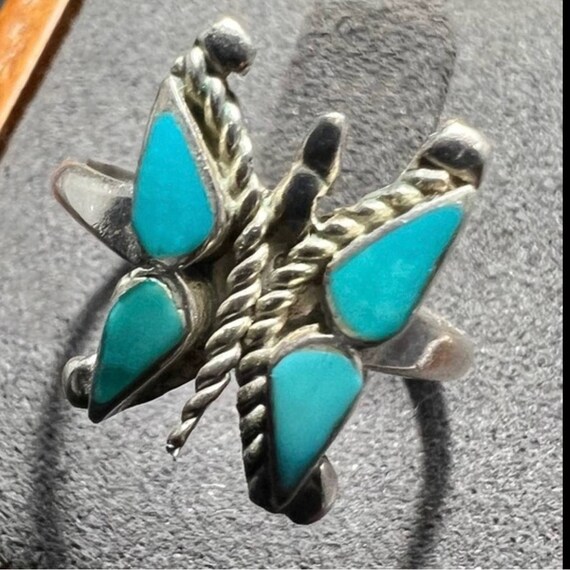 Rare Native American Zuni Petit Point Sterling Si… - image 1