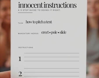 Dirty Bachelorette Party Game, Girls Night Hen Party Printable (Digital Download)