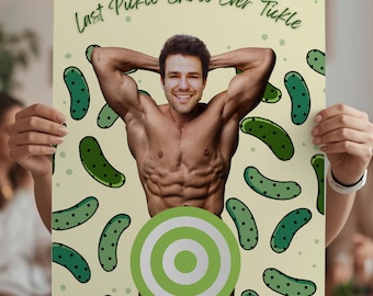 Pin the Tail Bachelorette Game, Last Pickle Hens Party Printable, Custom Poster Digital Download, Bridal Shower Activity