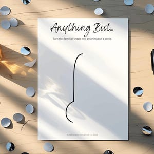 Printable Bachelorette Game - Dirty Drawing Party Game for Hen Do or Bridal Shower