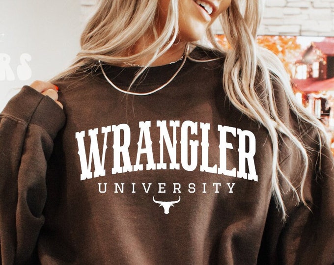READY TO PRESS - Wrangler University - Western - Cowboy Screen Print - Wrangler University ...