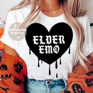 Elder emo transfer | Emo vibes | DIY transfer | Sublimation transfer only | Spooky vibes | Heat transfer | Ready to press