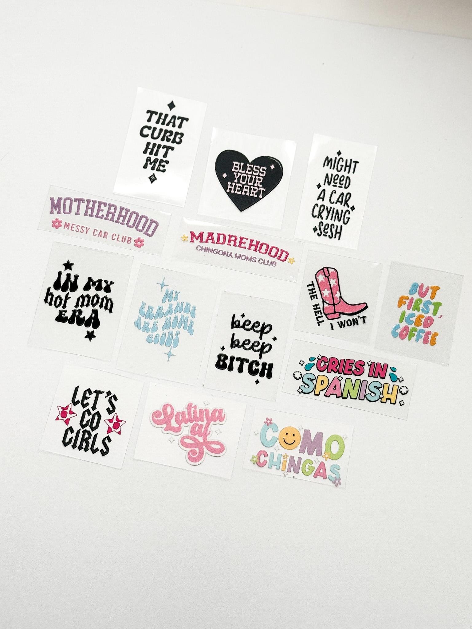 Sticker Keychain Trendy Keychain Stickers | UV DTF Sticker | Motel Keychain Stickers ...