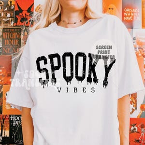 Spooky vibes | Screen print transfer