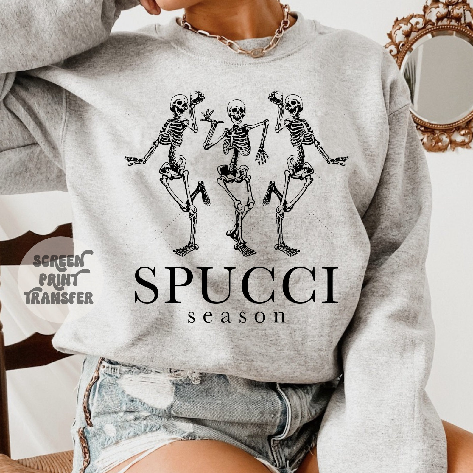Spucci Season Skeleton Purple Tee main image 1