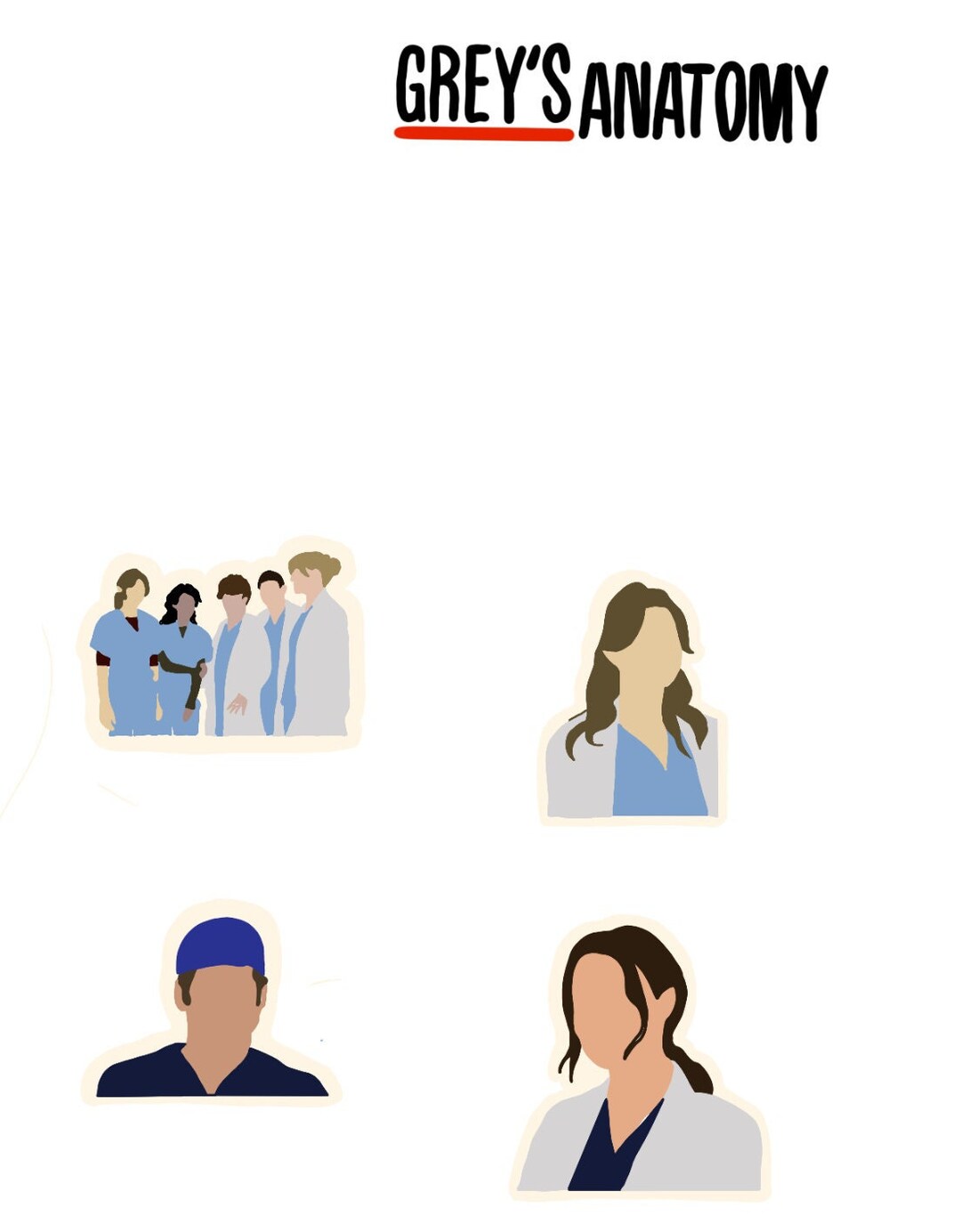 Grays Anatomy Sticker Printables - Etsy