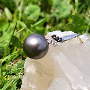 SAMBA bracelet de cheville perles noires et plaqué or