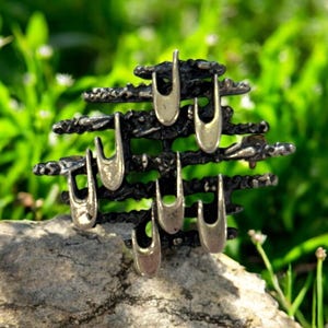 Sterling Silver Modernist Abstract Brooch
