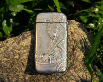 Japanese Sterling Silver Match Vesta