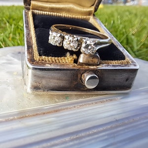 14k witgouden en 18k geelgouden diamanten ring