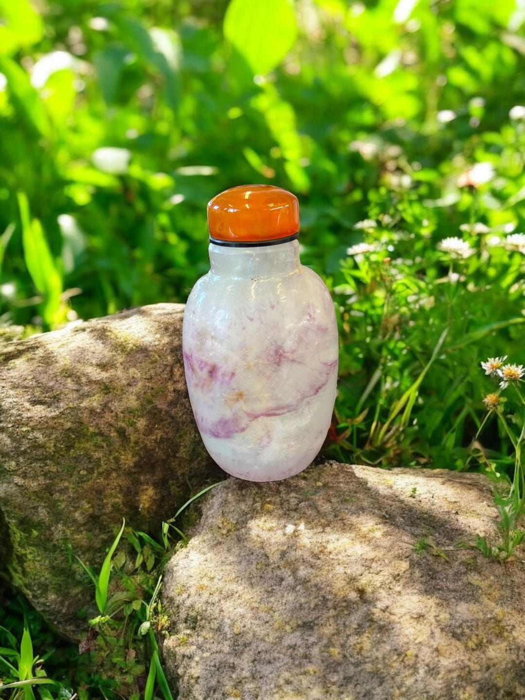 Chinese Fluorite Carved Snuff Bottle - Etsy